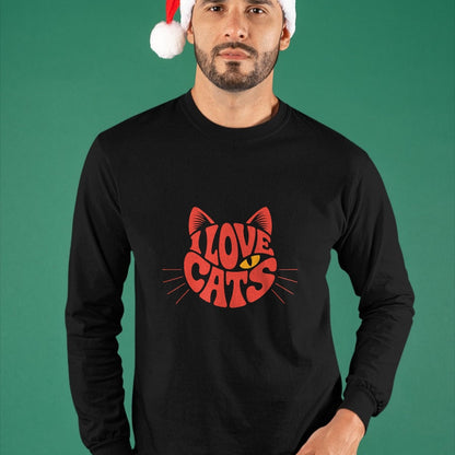Cat Love Shirt, Funny Cat Lover Gift UnisexT-Shirt/Hoodie/Sweatshirt HLT00 - I Love Cats T-Shirt (1)