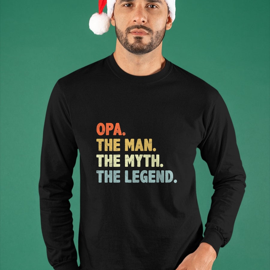 Best Grandpa Shirt, Proud Grandpa Unisex T-Shirt/Hoodie/Sweatshirt HLT00 - Opa The Man Myth Legend Father���s day gift for Grandpa G-Dad T