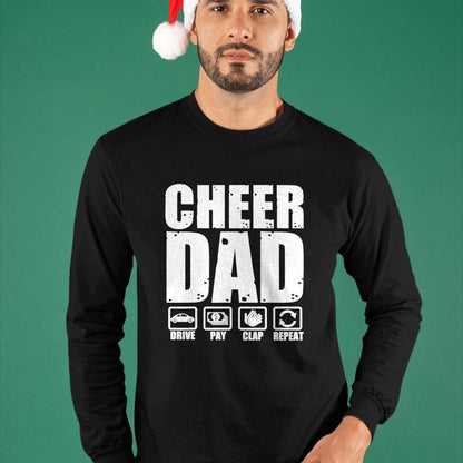Gift for Dad Shirt, Funny Dad Unisex T-Shirt/Hoodie/Sweatshirt HLT00 – Funny Cheer Dad Proud Cheerleader Father Humor Fathers Day T-Shirt