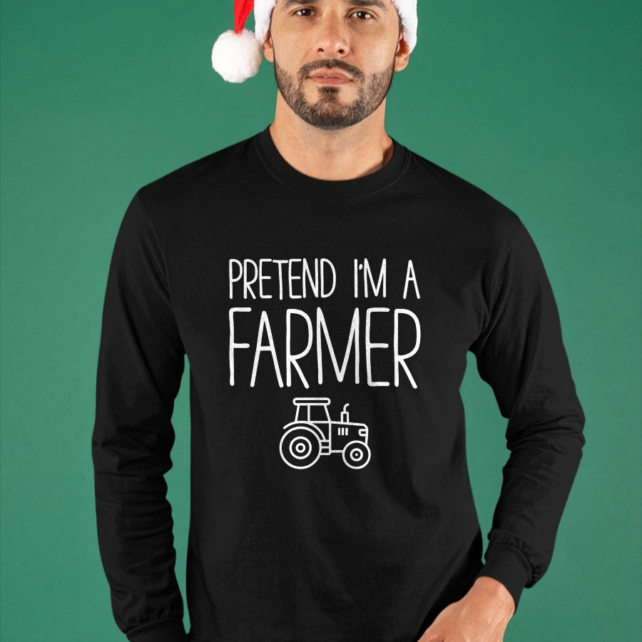 Best Farmer Life Shirt, Funny Farmer UnisexT-Shirt/Hoodie/Sweatshirt HLT00 - Pretend Im A Farmer Costume Funny Tractor Graphic T-Shirt