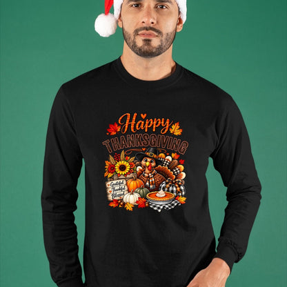 Best Thanksgiving Family Shirt , Funny Thanksgiving UnisexT-Shirt/Hoodie/Sweatshirt HLT00 - Happy Thanksgiving Funny Turkey Family Dinner Thanksgiving T-Shirt (2)