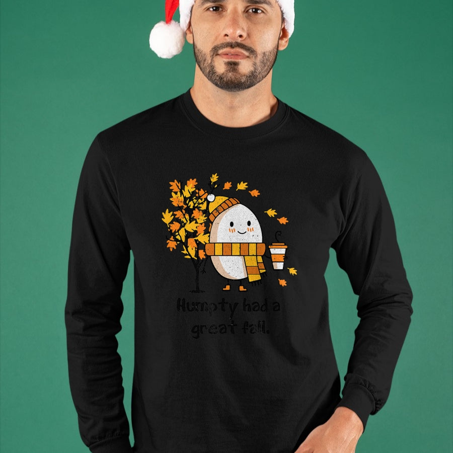 Best Thanksgiving Family Shirt , Funny Thanksgiving UnisexT-Shirt/Hoodie/Sweatshirt HLT00 - Humpty Had A Great Fall Funny Autumn Distressed Washed Look T-Shirt