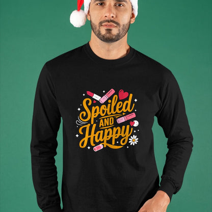 Best Wife Shirt, Wife and Husband Unisex T-Shirt/Hoodie/Sweatshirt HLT00 - Gift for wife T shirt, spoiled wife   Spoiled And Happy Spoiled Wife Sweatshirt