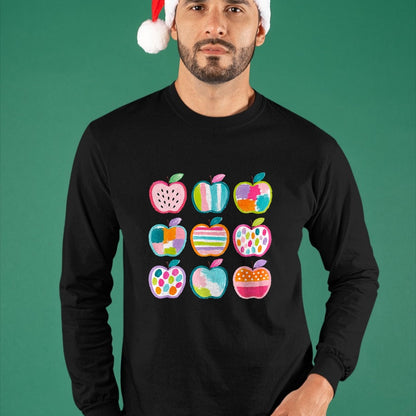 Best Student Shirt, Funny Back To School UnisexT-Shirt/Hoodie/Sweatshirt HLT00 - Preppy Art Apples Back to School Teacher Student Cute Apple T-Shirt