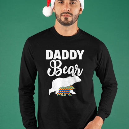 Gift for Dad Shirt, Funny Dad Unisex T-Shirt/Hoodie/Sweatshirt HLT00 – Daddy Bear Autism Awareness Shirt For Proud Autism Father T-Shirt