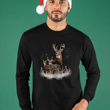 Funny Hunting Shirt, Gift For Hunting Lover Unisex T-Shirt/Hoodie/Sweatshirt HLT00 - Deer Forest Nature Lover Vintage Deer Hunting Hunter T-Shirt, Men, Black, 3X-Large