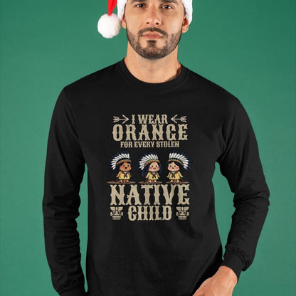 Native American T-Shirts, Vintage Native American Unisex T-Shirt/Hoodie/Sweatshirt HLT00 - I Wear Orange For Every American Native Child Indian Pride (5)