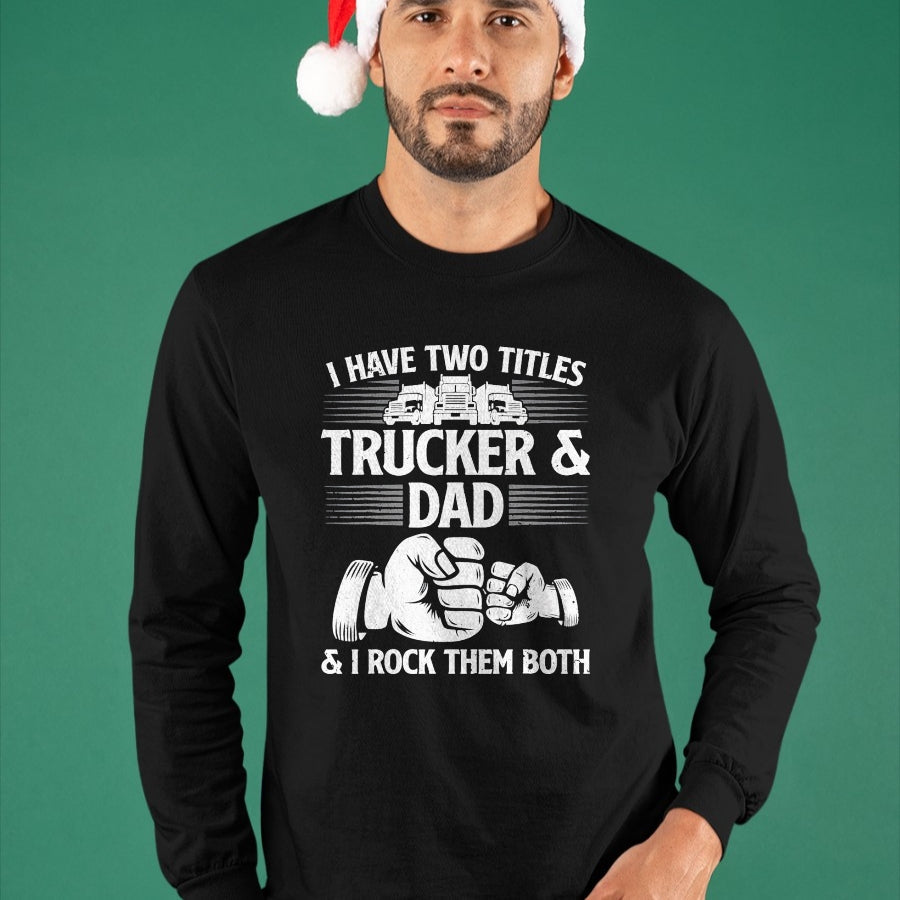Best Truck Driver Life Shirt, Funny Trucker UnisexT-Shirt/Hoodie/Sweatshirt HLT00 - Funny Truck Driver Art Dad Trucker Men Truck Driving Lover T-Shirt, Men, Black, 3X-Large