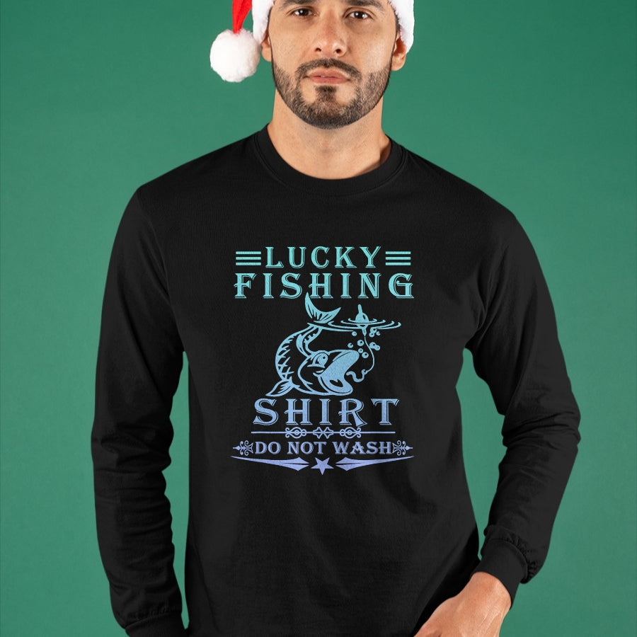 Gift for Dad Shirt, Funny Dad Unisex T-Shirt/Hoodie/Sweatshirt HLT00 – Lucky Fishing Do Not Wash Vintage Fishing Lover T-Shirt