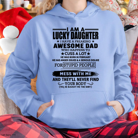 February - I'm Lucky Daughter - Gift for Daughter from Dad - NINA02 (SKU-T1406DD-02)
