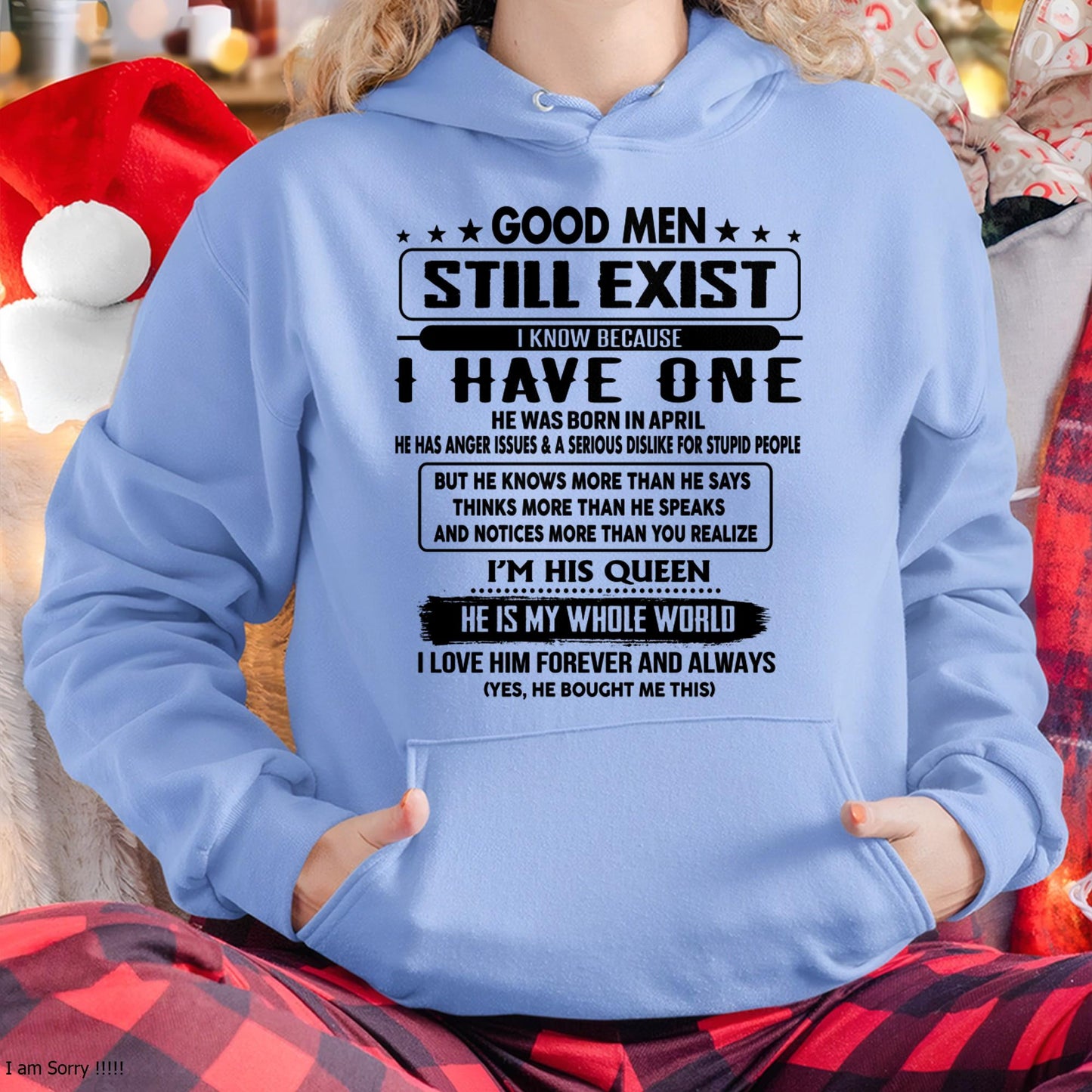 April - Good men Still Exist - gift for your girlfriend, wife from Husband - NINA04 (SKU-GM-04)