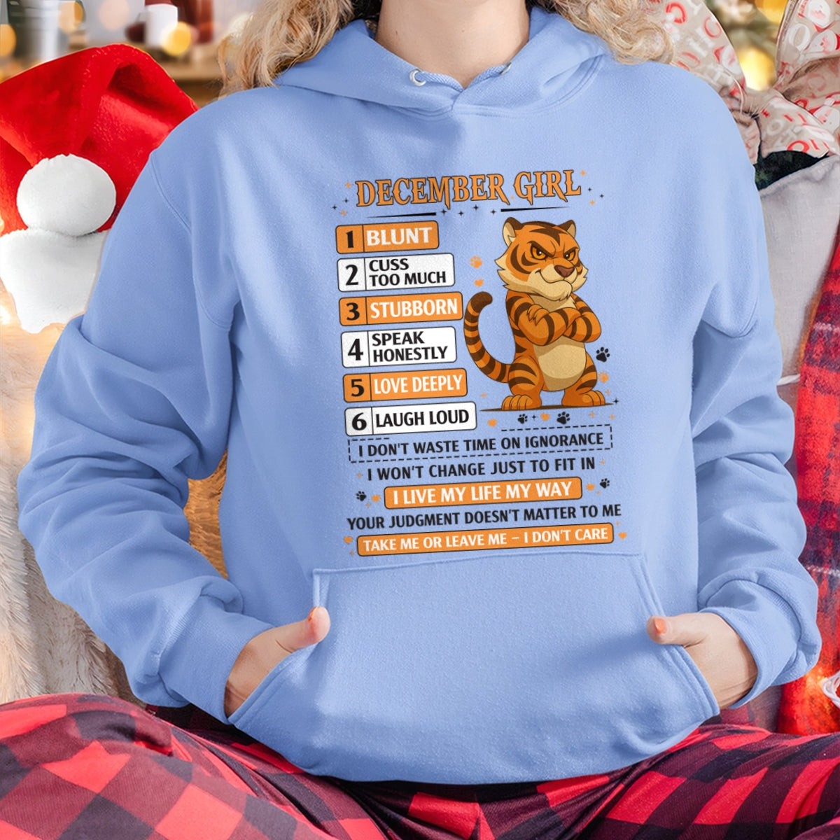 "I AM A DECEMBER GIRL" - Birthday Gift For December Girls - FMA NINA12 (SKU2602-219-12)