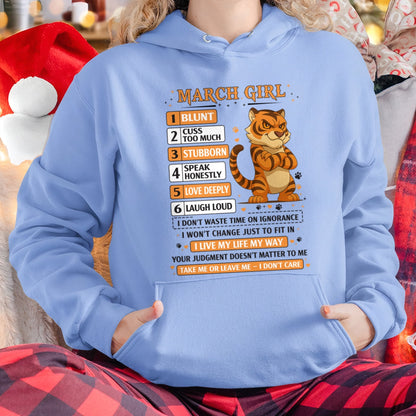 "I AM A MARCH GIRL" - Birthday Gift For March Girls - FMA NINA03 (SKU2602-219-03)