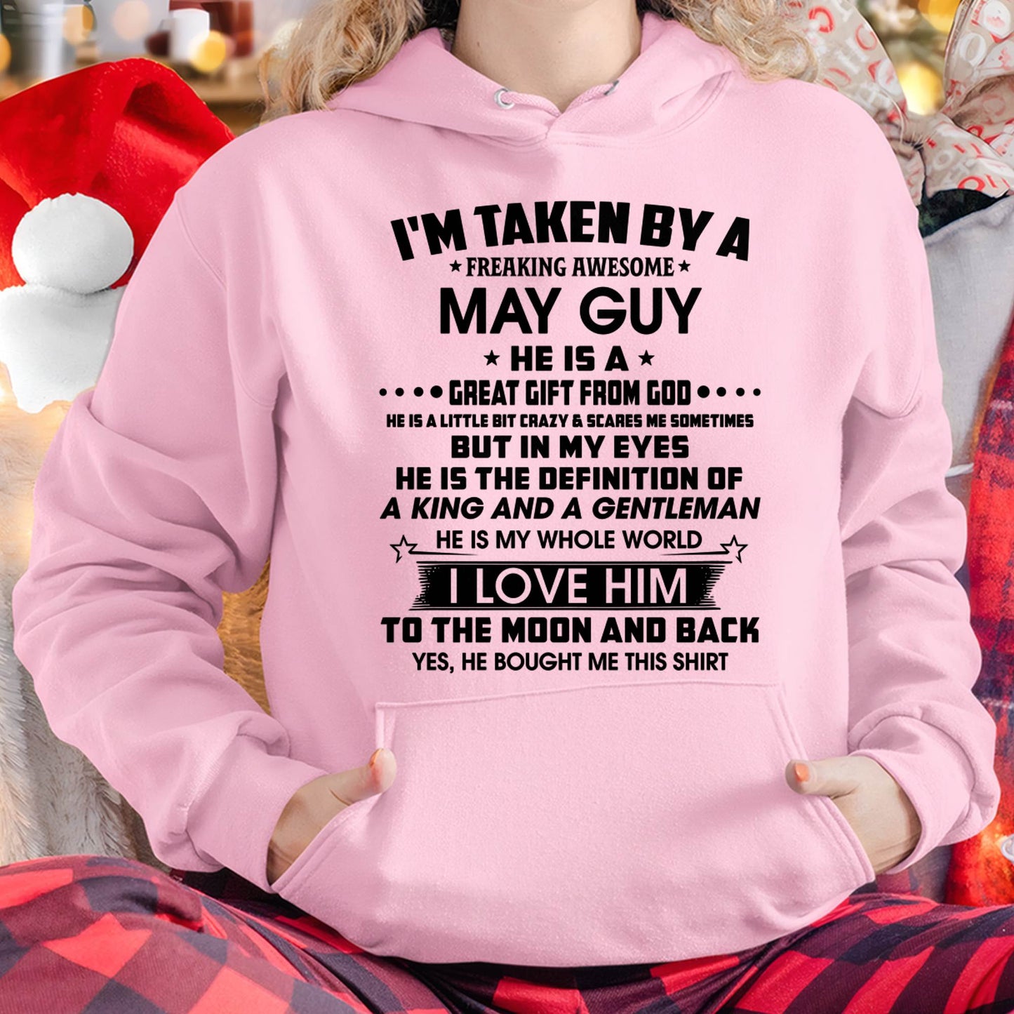 MAY - HE IS THE DEFINITION OF A KING AND A GENTLEMAN I LOVE HIM TO THE MOON AND BACK - FROM HUSBAND - NINA05 (SKU2605-95-05)