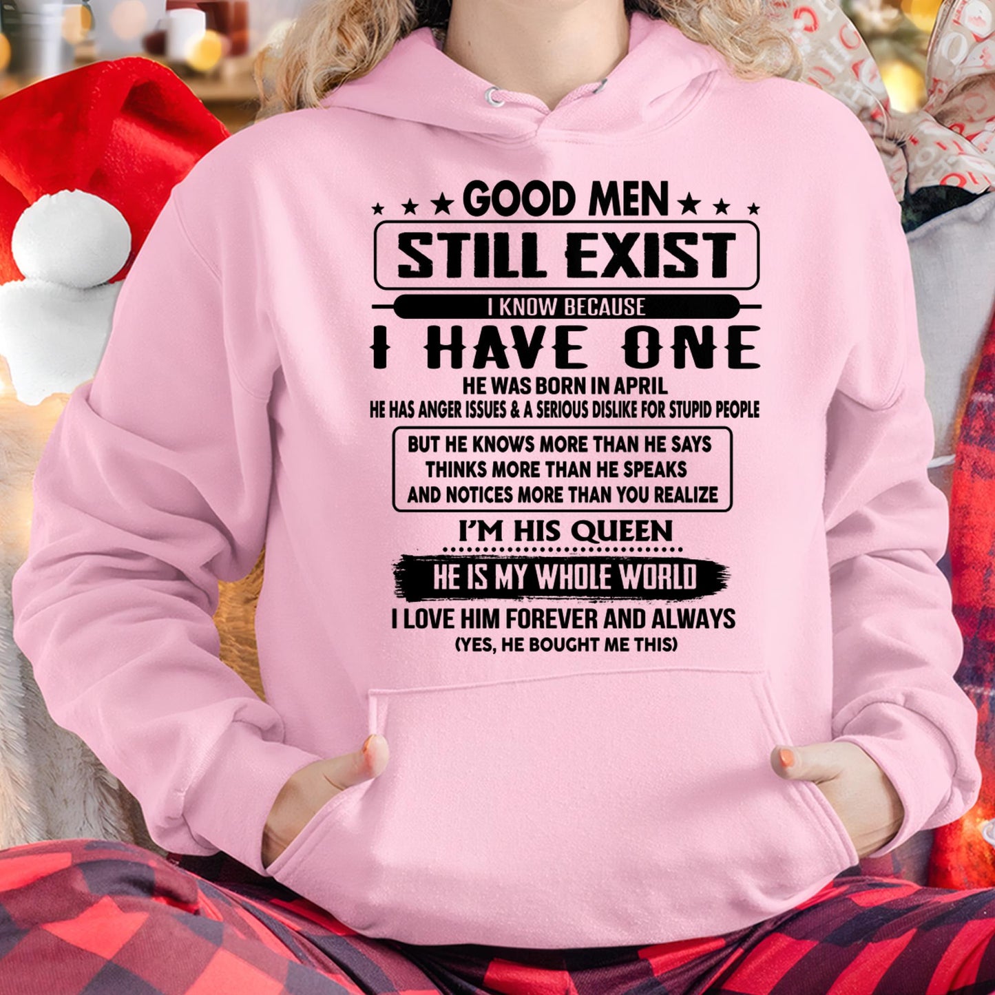 April - Good men Still Exist - gift for your girlfriend, wife from Husband - NINA04 (SKU-GM-04)