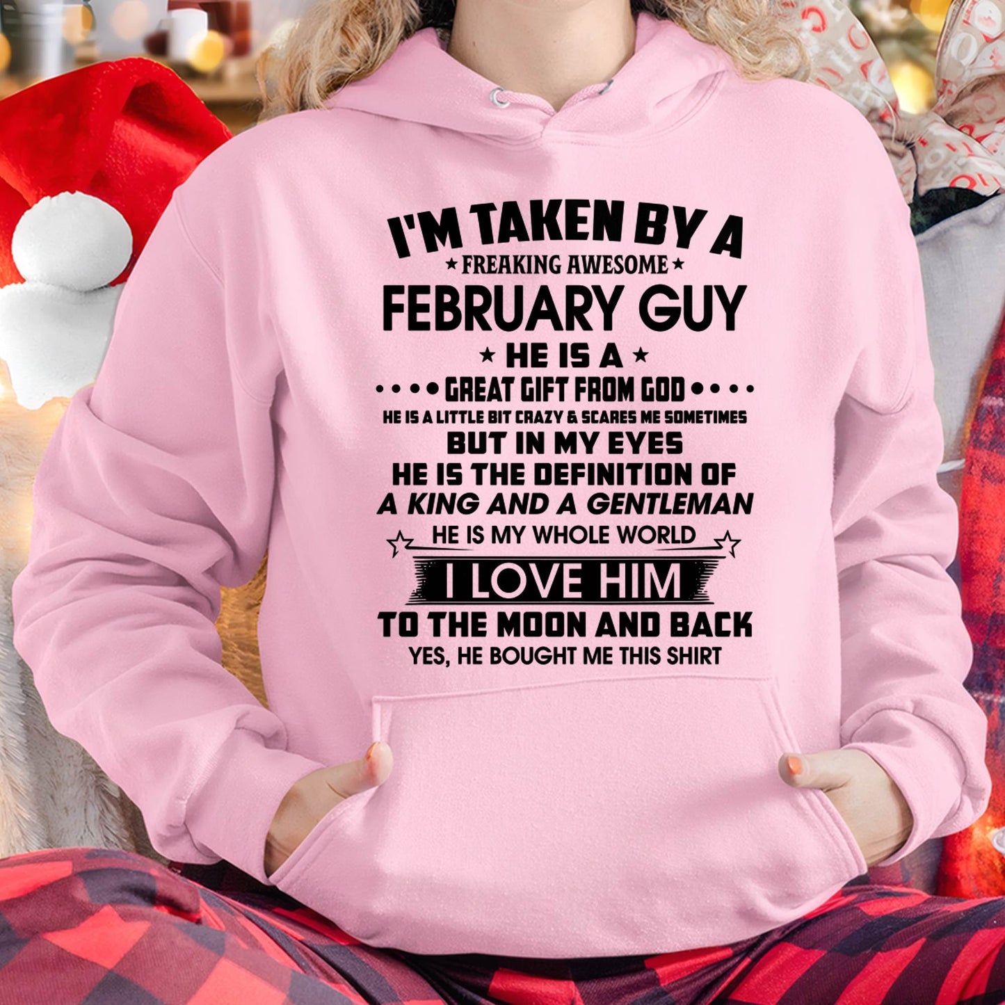 FEBRUARY - HE IS THE DEFINITION OF A KING AND A GENTLEMAN I LOVE HIM TO THE MOON AND BACK - FROM HUSBAND - NINA02 (SKU2605-95-02)