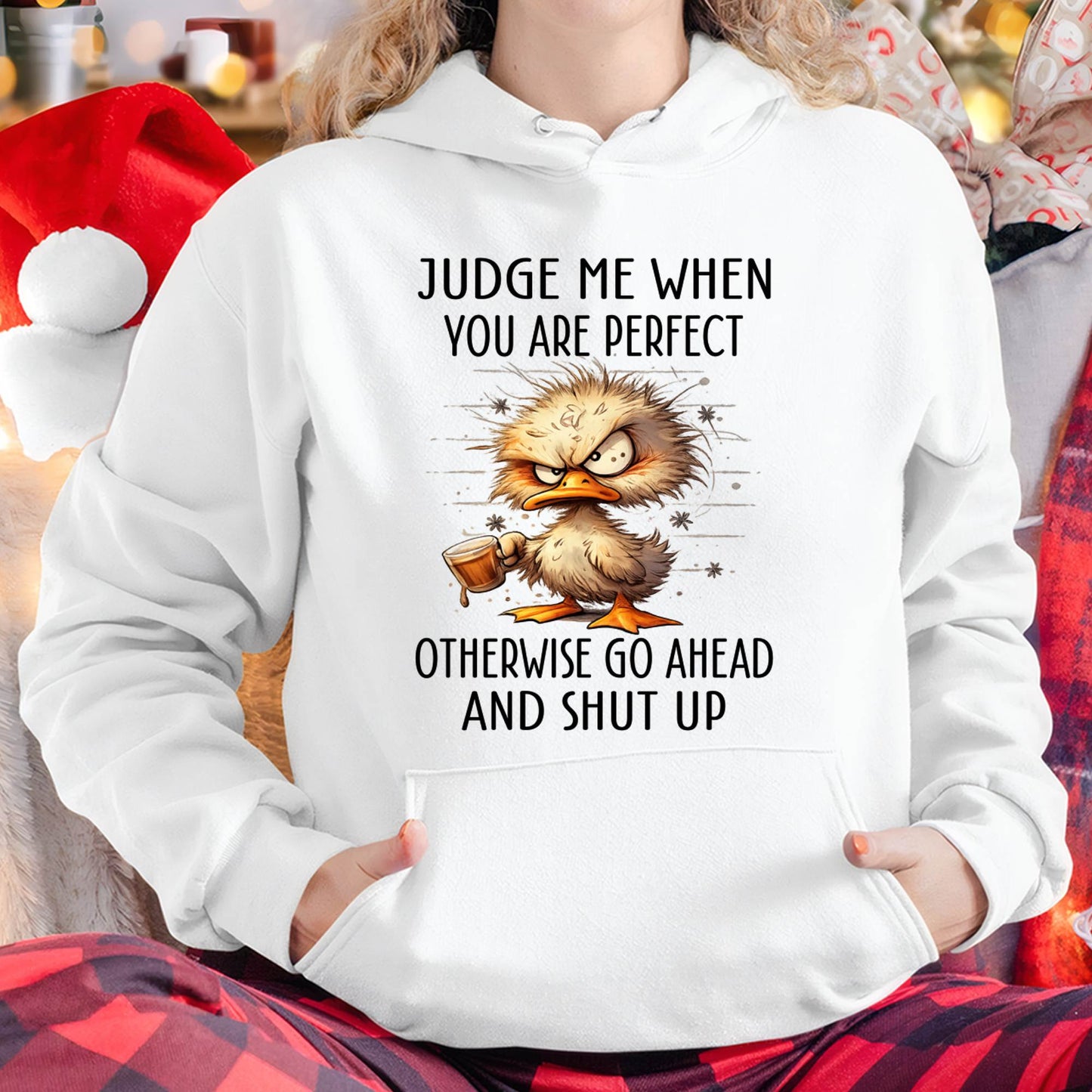 Judge Me When You Are Perfect Funny Duck T-Shirt - FMA - NINA00 (SKU2603-96)