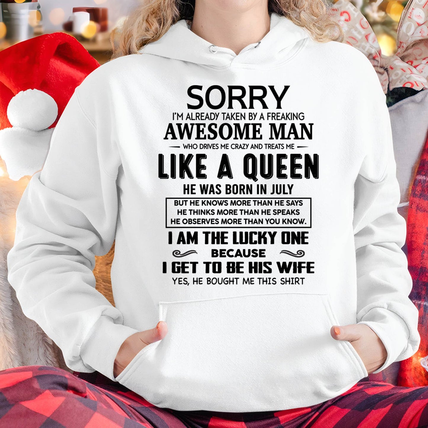 JULY – AN AWESOME MAN WHO DRIVES ME CRAZY AND TREATS ME LIKE A QUEEN – FROM HUSBAND – NINA07 (SKU26T-01286-07)