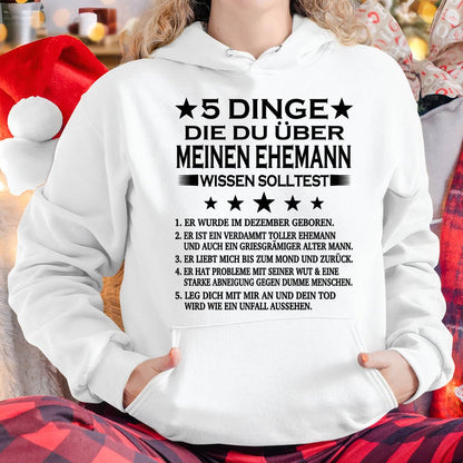 DEZEMBER - 5 DINGE DIE DU ÜBER MEINEN EHEMANN WISSEN SOLLTEST - Das perfekte Geschenk für deine Freundin - GER/NINA12 (SKU2606-157-12)