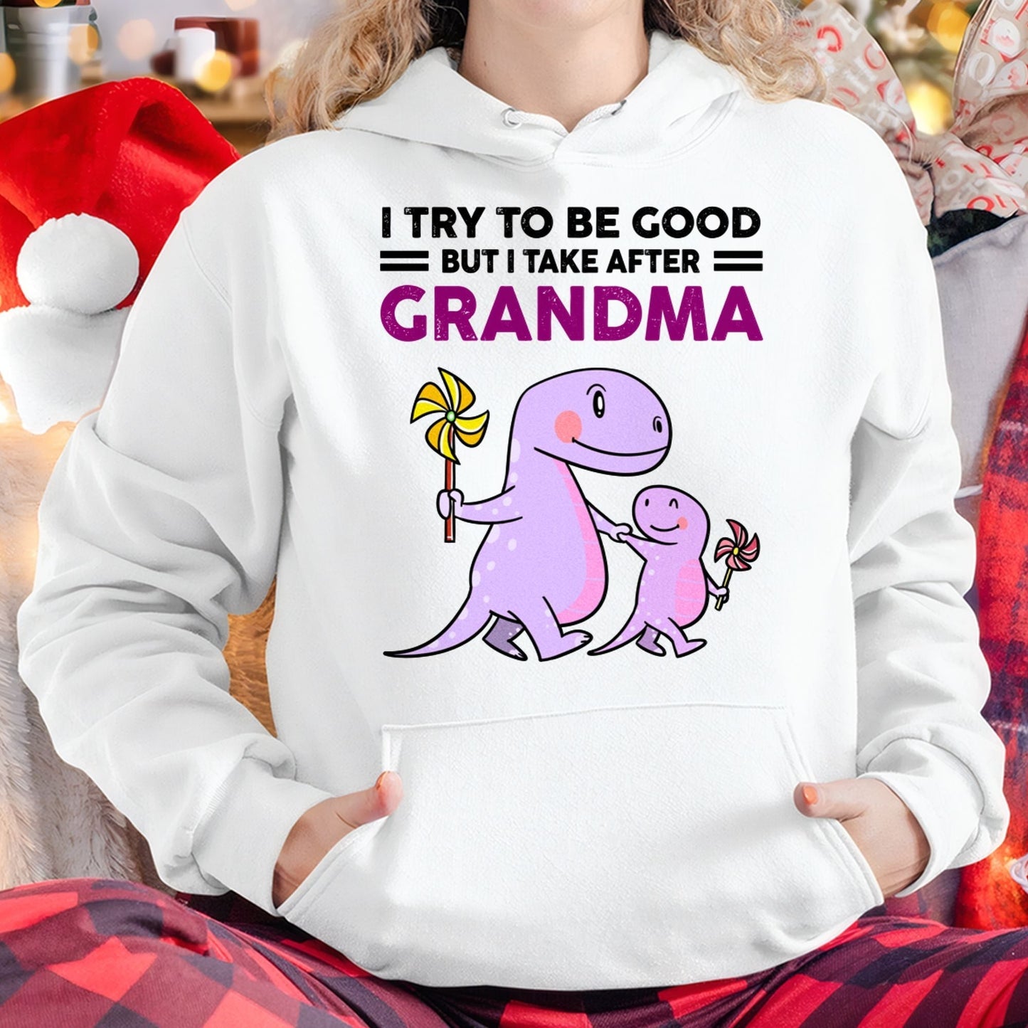 TRY TO BE GOOD BUT I TAKE AFTER GRANDMA- For granddaughter T shirt NINA00 (SKU07-87)