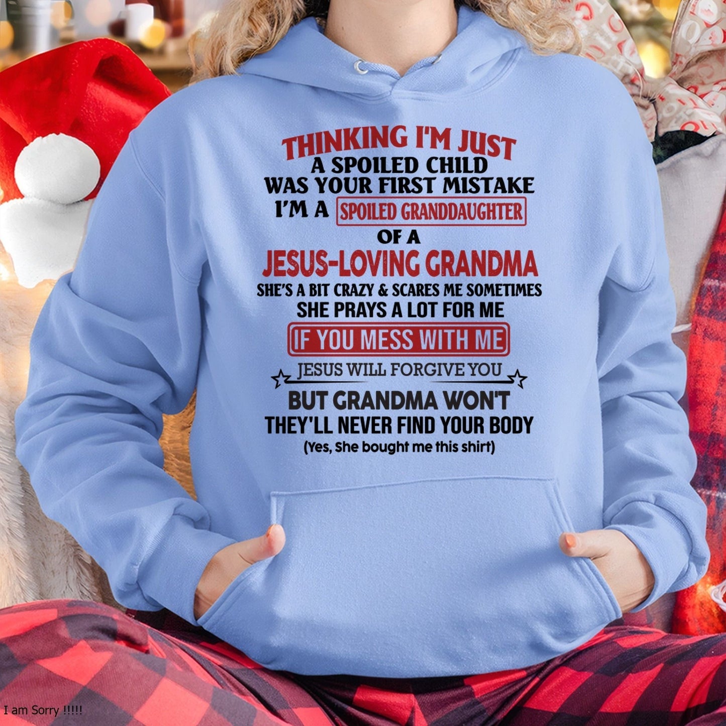 Christian Girl Shirt – Spoiled by Grandma – From Grandma to Granddaughter NINA00 (SKU07-181-00)