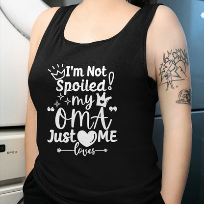 Best Wife Shirt, Wife and Husband Unisex T-Shirt/Hoodie/Sweatshirt HLT00 - I'm Not Spoiled My Oma Just Loves Me for Team Boys Matching T-Shirt (1)