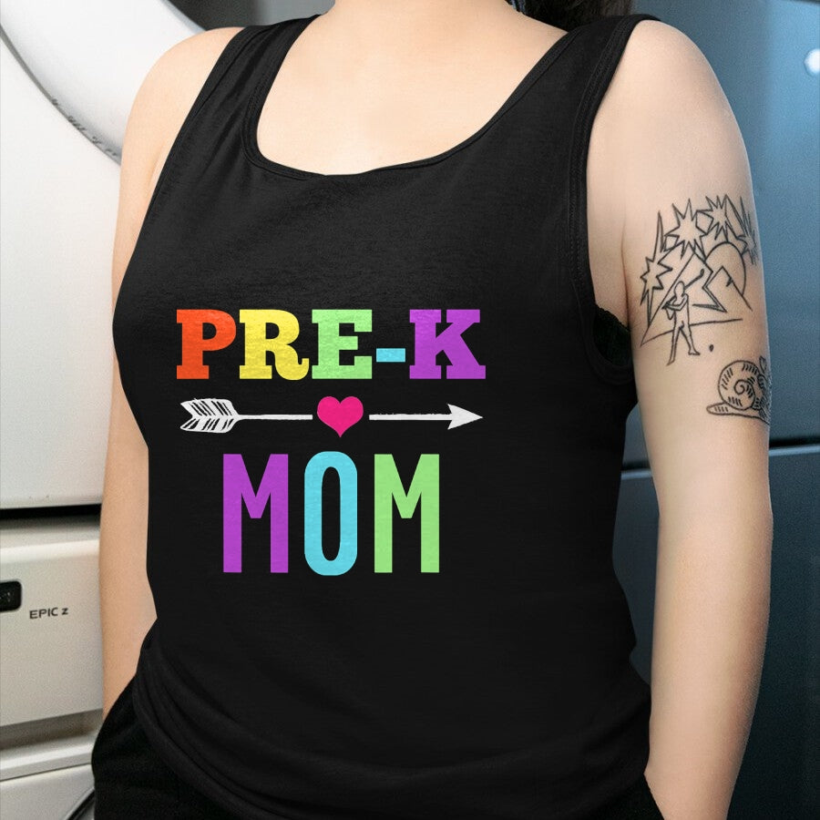 Gift for Mom Shirt, Funny Mom Unisex T-Shirt/Hoodie/Sweatshirt HLT00 - Pre K Mom TShirt - Awesome Back To School Mother Tee T-Shirt