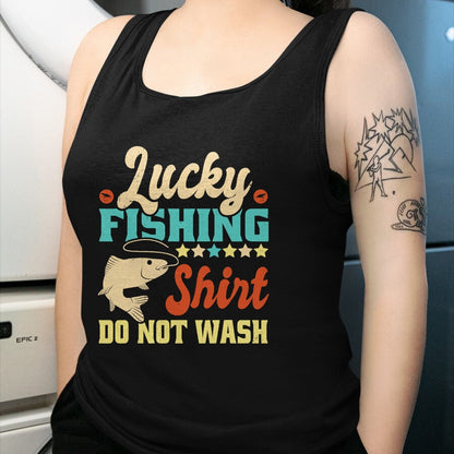 Gift for Dad Shirt, Funny Dad Unisex T-Shirt/Hoodie/Sweatshirt HLT00 – Funny My Lucky Fishing Shirt For Men Women Dad T-Shirt