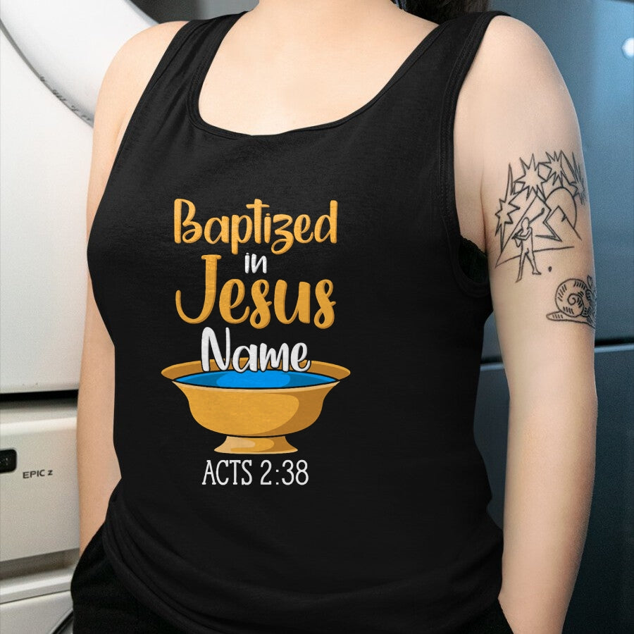 Christian Tee, Christian Faith Unisex T-Shirt/Hoodie/Sweatshirt HLT00 - CHRISTIAN BAPTISM Baptized in Christ Acts 238 T-Shirt