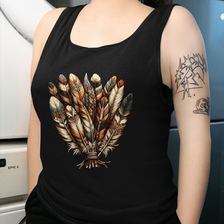 Native American T-Shirts, Vintage Native American Unisex T-Shirt/Hoodie/Sweatshirt HLT00 - Southwest Native American Indian Tribal Feather