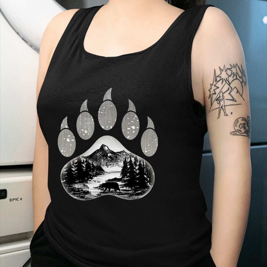 Native American T-Shirts, Vintage Native American Unisex T-Shirt/Hoodie/Sweatshirt HLT00 - Native American Indian Bear Claws Funny Mountain Animal Gift