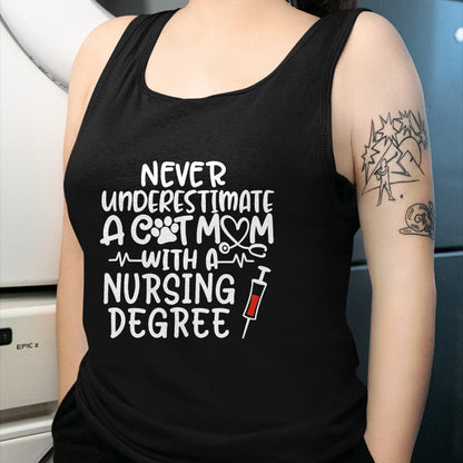 Funny Nurse Shirt, Nurse Unisex T-Shirt/Hoodie/Sweatshirt HLT00 - Nurse Cat Mom Nurse Life Cats and Nursing Gift T-Shirt