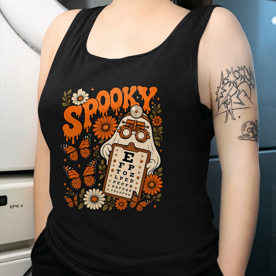 Best Doctor Shirt, Funny Doctor UnisexT-Shirt/Hoodie/Sweatshirt HLT00 - Spooky Ghost Boo Vision Squad Optometrist Halloween Eye Dr T-Shirt