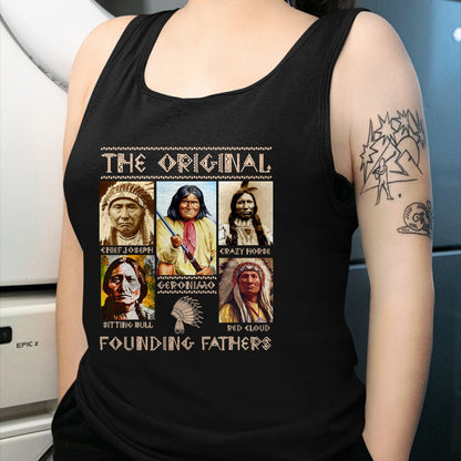 Native American T-Shirts, Vintage Native American Unisex T-Shirt/Hoodie/Sweatshirt HLT00 - The Original Founding Fathers