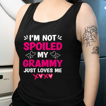 Best Wife Shirt, Wife and Husband Unisex T-Shirt/Hoodie/Sweatshirt HLT00 - I'm Not Spoiled My Grammy Just Loves Me Granddaughter Girls T-Shirt