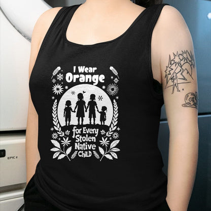 Native American T-Shirts, Vintage Native American Unisex T-Shirt/Hoodie/Sweatshirt HLT00 - I Wear Orange For Every American Native Child Indian Pride (1)