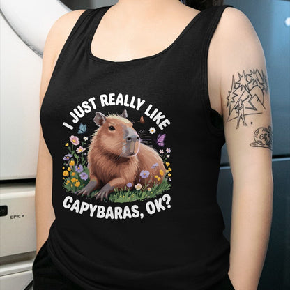 Cute Capybara Shirt, Funny Capybara Unisex T-Shirt/Hoodie/Sweatshirt HLT00 - Funny Capybara Art for Men Women Kids Capybara Lover T-Shirt