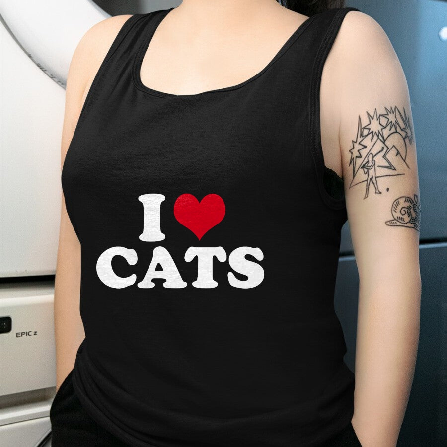 Cat Love Shirt, Funny Cat Lover Gift UnisexT-Shirt/Hoodie/Sweatshirt HLT00 - I Love Cats Cat T-Shirt (1)