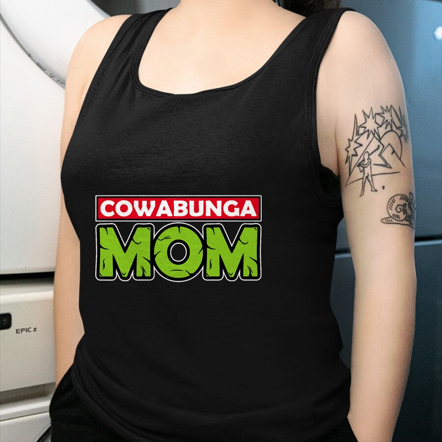 Gift for Mom Shirt, Funny Mom Unisex T-Shirt/Hoodie/Sweatshirt HLT00 - Mademark x Teenage Mutant Ninja Turtles - Cowabunga Mom Mother_s Day T-Shirt