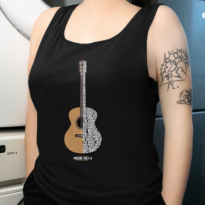 Guitar Lover Shirt, Funny Guitar UnisexT-Shirt/Hoodie/Sweatshirt HLT00 - Praise Him with The Strings Psalm 150 Acoustic Guitar Player T-Shirt