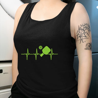 Funny Pickleball Shirt, Pickleball Lover Unisex T-Shirt/Hoodie/Sweatshirt HLT00 - Pickleball Heartbeat Funny Pickle Ball Sports Men Women Kids T-Shirt