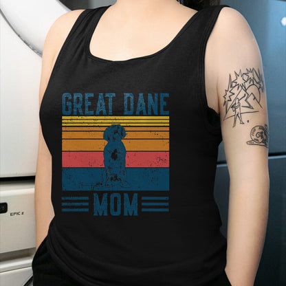 Dog Love Shirt, Dog Lover Gift T-Shirt/Hoodie/Sweatshirt HLT00 - Dog Great Dane Mom - Vintage Great Dane Mom T-Shirt