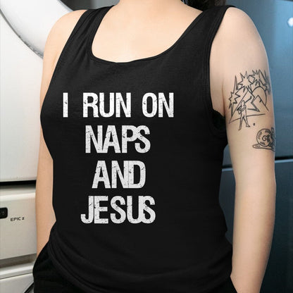 Christian Tee, Christian Faith Unisex T-Shirt/Hoodie/Sweatshirt HLT00 - Funny Run On Nap & Jesus Christ Sayings Christian T-Shirt (1)