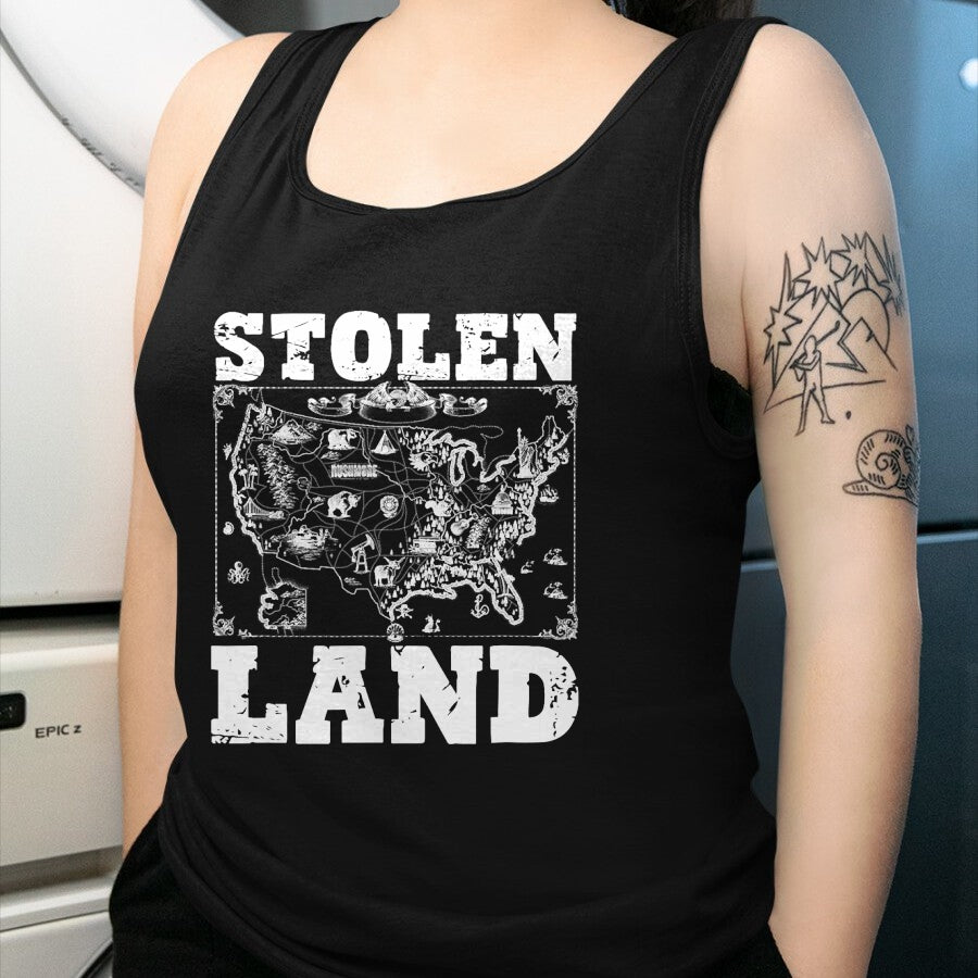 Native American T-Shirts, Vintage Native American Unisex T-Shirt/Hoodie/Sweatshirt HLT00 - Stolen Land Indian Pride Tribes Native American Indigenous