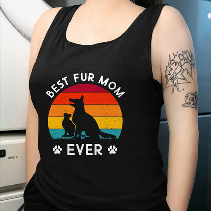 Dog Love Shirt, Dog Lover Gift T-Shirt/Hoodie/Sweatshirt HLT00 - Funny Best Fur Mom Ever Vintage Retro Dog And Cat Owner Love T-Shirt