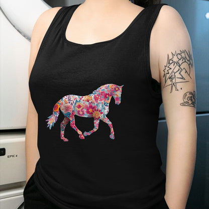 Best Horse Lover Shirt , Funny Horse UnisexT-Shirt/Hoodie/Sweatshirt HLT00 - Horse Flower Equestrian Riding Floral Pattern Graphic T-Shirt