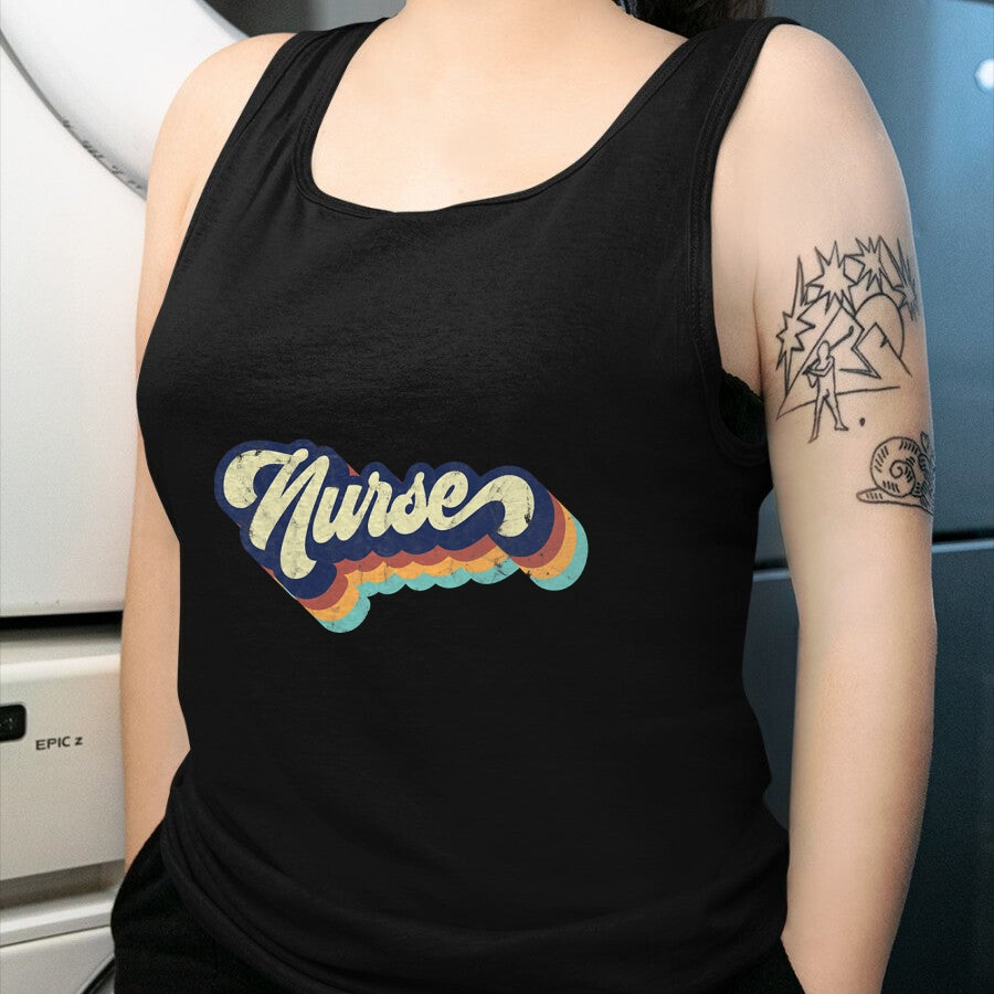 Funny Nurse Shirt, Nurse Unisex T-Shirt/Hoodie/Sweatshirt HLT00 - Retro Nurse Woman Wears a Nursing Tee on Nurse's Day T-Shirt