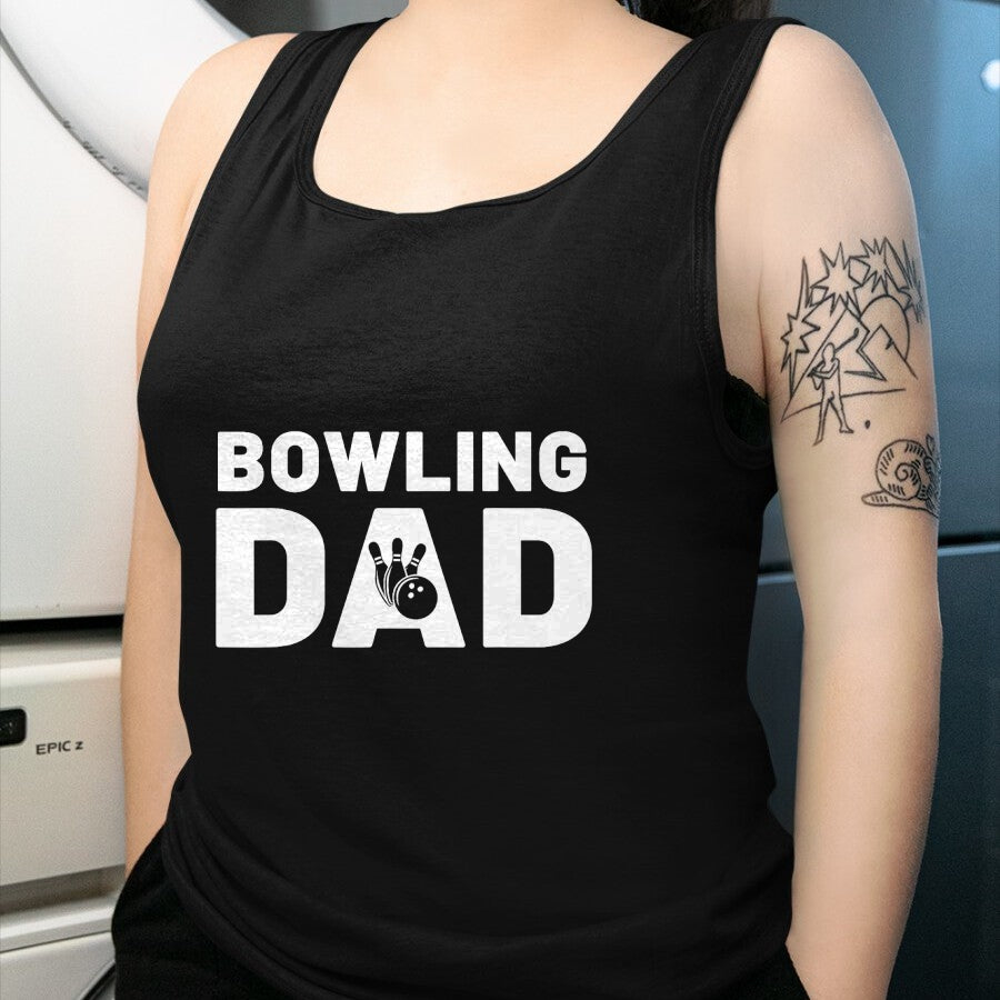 Gift for Dad Shirt, Funny Dad Unisex T-Shirt/Hoodie/Sweatshirt HLT00 – Funny Fathers Day Bowling Dad Bowling Lover Proud Dad T-Shirt