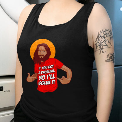 Christian Tee, Christian Faith Unisex T-Shirt/Hoodie/Sweatshirt HLT00 - Funny Jesus Christian Meme Yo I_ll Solve It Christmas T-Shirt