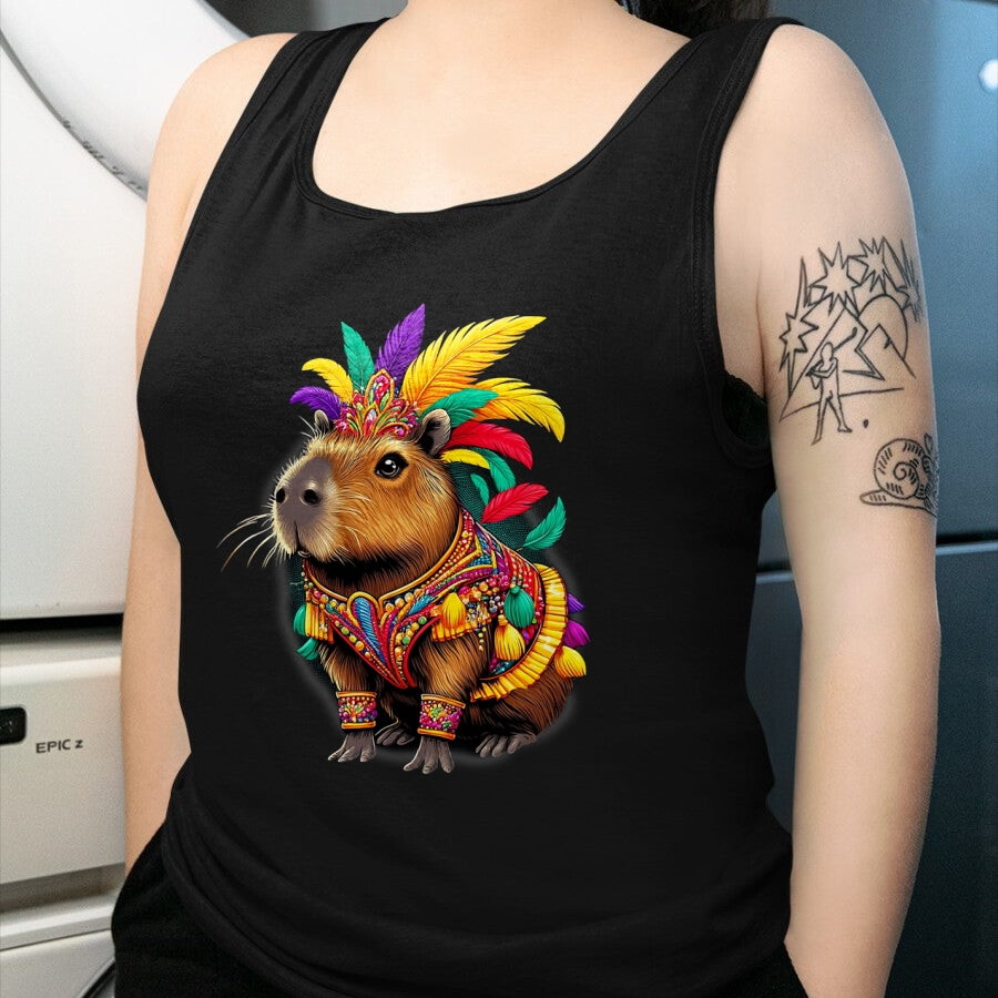 Cute Capybara Shirt, Funny Capybara Unisex T-Shirt/Hoodie/Sweatshirt HLT00 - Funny Capybara Carnival Dress Brazil Heritage Latina T-Shirt